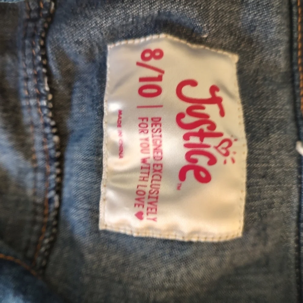 💥3/$20 Justice 8/10 Jean Jacket!